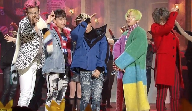 Kemenangan Pertama BIGBANG "FXXK IT" di Inkigayo Tahun 2017 Hujan Haru