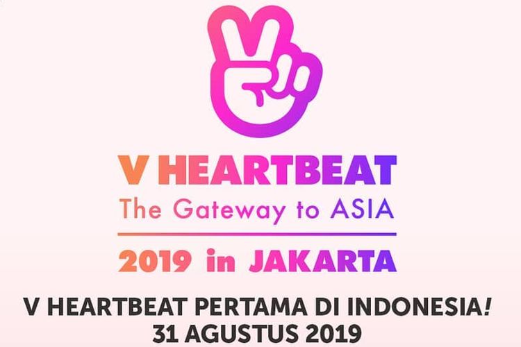 Poster V Heartbeat in Jakarta (Instagram VLIVE Indonesia)