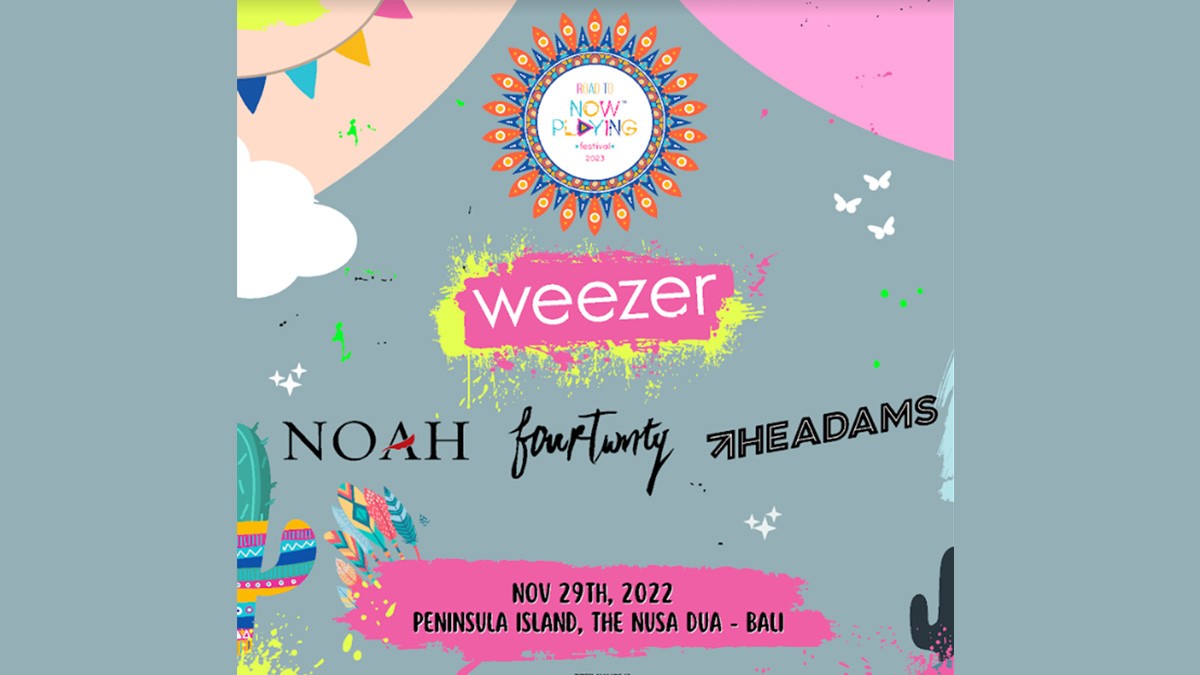 Surprise! Weezer Akan Manggung di Bali, Road to Now Playing Festival 2023 Bersama Noah, Fourtwnty dan The Adams